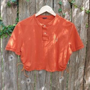 pumpkin orange crop top